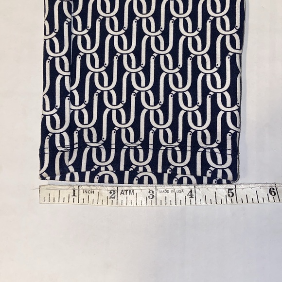 Liz Claiborne New Women’s Size Medium Navy Blue And White Leggings - Picture 8 of 9